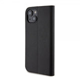 Karl Lagerfeld iPhone 15 Etui NFT Karl & Choupette Patch Saffiano Svart