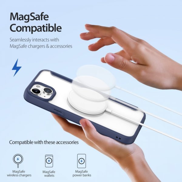 Dux Ducis iPhone 15 Etui Skin X Pro Series MagSafe Blå