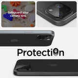 Spigen iPhone 14/15/14 Plus/15 Plus Kamerabeskytter Glas.tR Optik Svart 2-pakning