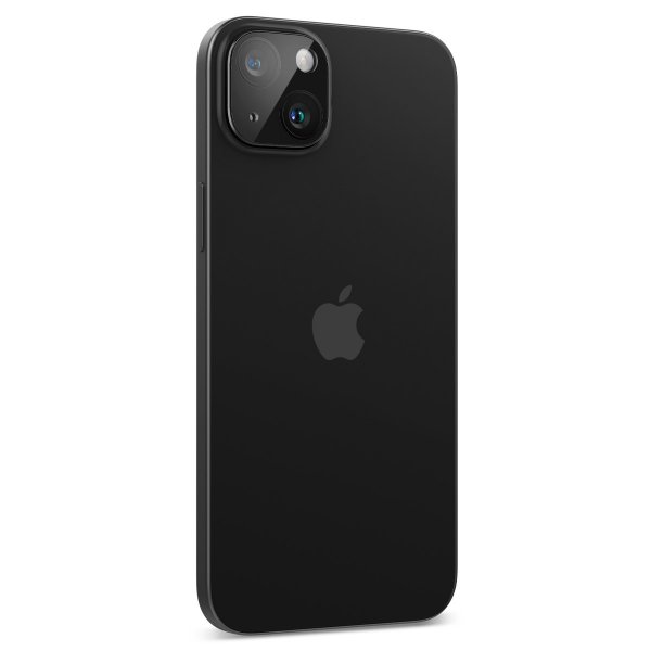 Spigen iPhone 14/15/14 Plus/15 Plus Kamerabeskytter Glas.tR Optik Svart 2-pakning
