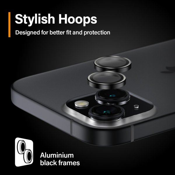 PanzerGlass iPhone 15/iPhone 15 Plus Kamerabeskytter Hoops