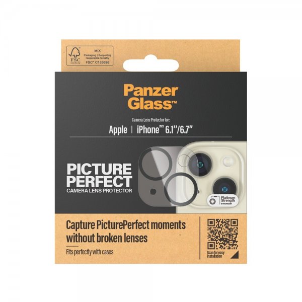 PanzerGlass iPhone 15/iPhone 15 Plus Kamerabeskytter PicturePerfect