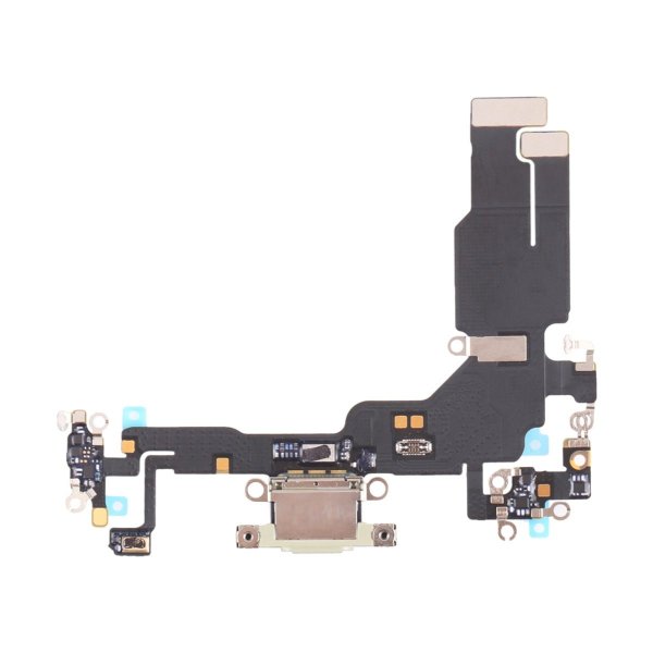 iPhone 15 Ladekontakt med Flexkabel - Gul