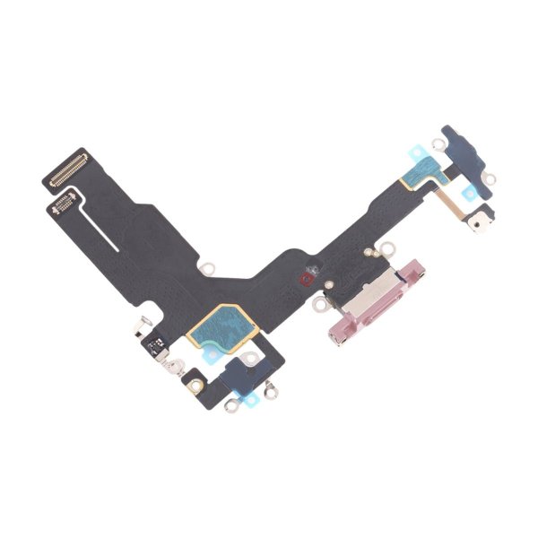 iPhone 15 Ladekontakt med Flexkabel - Rosa