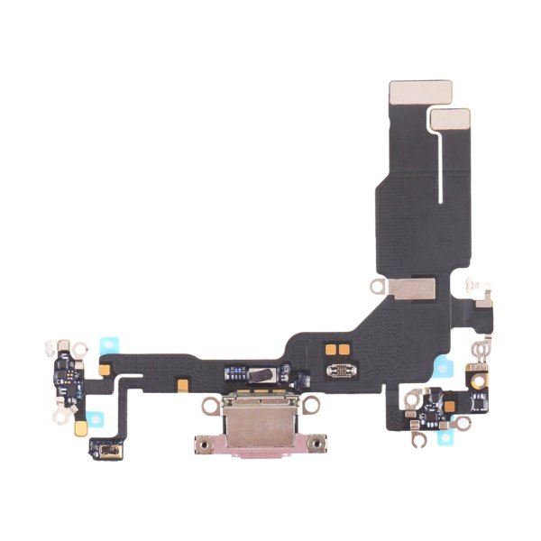 iPhone 15 Ladekontakt med Flexkabel - Rosa