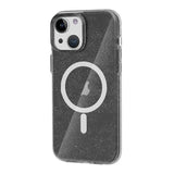 iPhone 15 Deksel Glitter MagSafe Svart