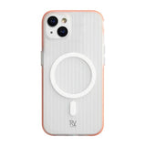 Rvelon iPhone 15 Deksel Korrugerte MagSafe Oransje