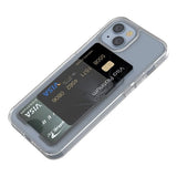 Rvelon iPhone 15 Deksel Kortholder Transparent