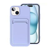 iPhone 15 Deksel Kortholder Lilla