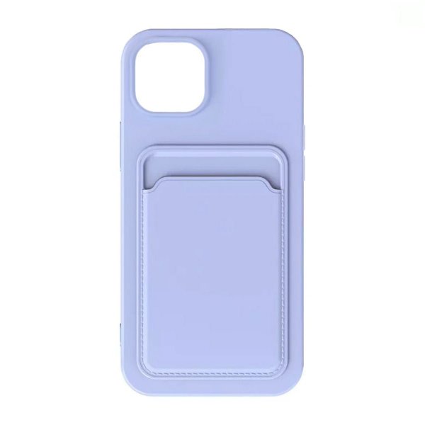 iPhone 15 Deksel Kortholder Lilla