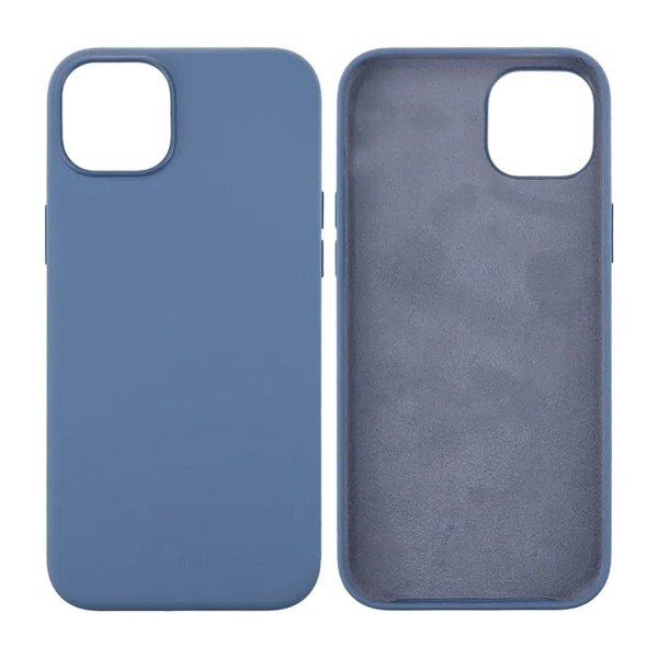Rvelon iPhone 15 Deksel Silikon Blå