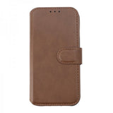 Rvelon iPhone 15 Etui Ekte Skinn Brun