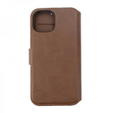 Rvelon iPhone 15 Etui Ekte Skinn Brun