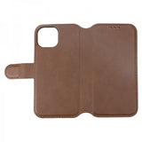 Rvelon iPhone 15 Etui Ekte Skinn Brun