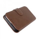 Rvelon iPhone 15 Etui Ekte Skinn Brun