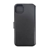 Rvelon iPhone 15 Etui Ekte Skinn Svart