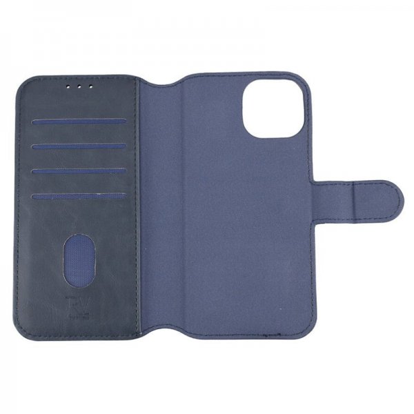 Rvelon iPhone 15 Etui Detachable Wallet Case Blå