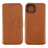 Rvelon iPhone 15 Etui Detachable Wallet Case Brun