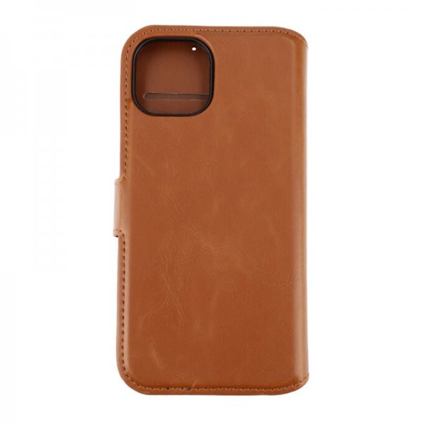 Rvelon iPhone 15 Etui Detachable Wallet Case Brun