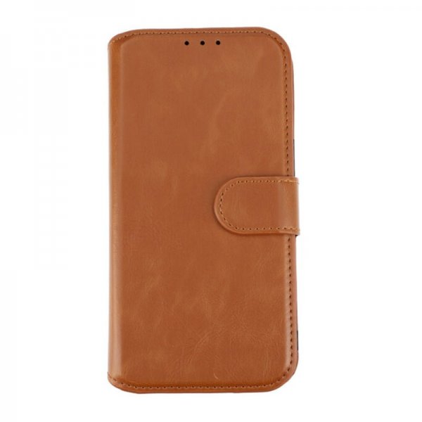 Rvelon iPhone 15 Etui Detachable Wallet Case Brun