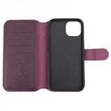 Rvelon iPhone 15 Etui Detachable Wallet Case Lilla