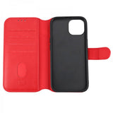 Rvelon iPhone 15 Etui Detachable Wallet Case Rød