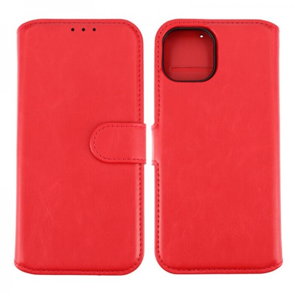Rvelon iPhone 15 Etui Detachable Wallet Case Rød