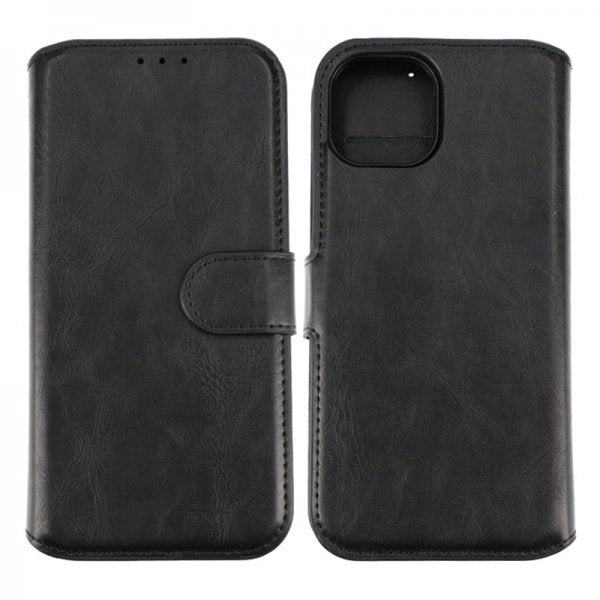 Rvelon iPhone 15 Etui Detachable Wallet Case Svart