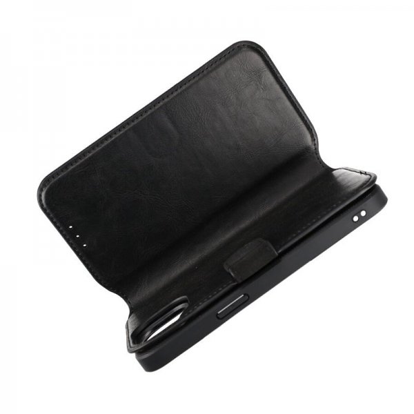 Rvelon iPhone 15 Etui Detachable Wallet Case Svart