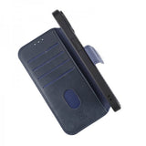 Rvelon iPhone 15 Etui 4 Kortlomme MagSafe Blå