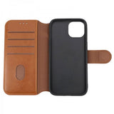 Rvelon iPhone 15 Etui 4 Kortlomme MagSafe Brun