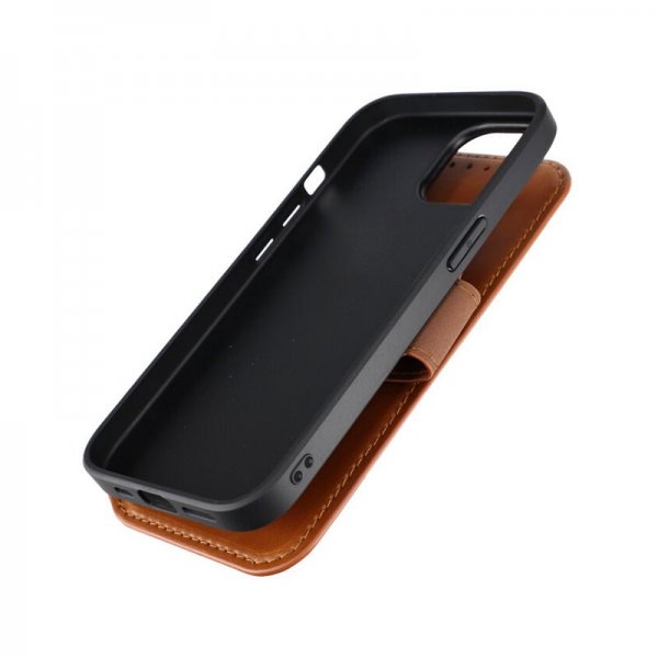 Rvelon iPhone 15 Etui 4 Kortlomme MagSafe Brun