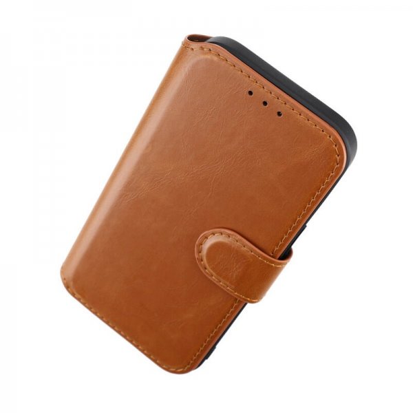 Rvelon iPhone 15 Etui 4 Kortlomme MagSafe Brun