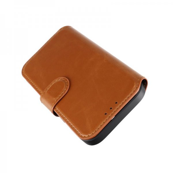 Rvelon iPhone 15 Etui 4 Kortlomme MagSafe Brun