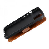 Rvelon iPhone 15 Etui 4 Kortlomme MagSafe Brun