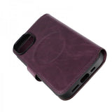 Rvelon iPhone 15 Etui 4 Kortlomme MagSafe Lilla