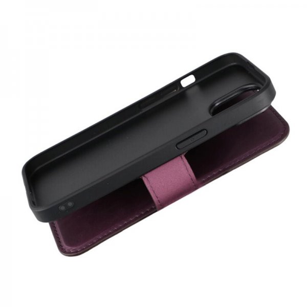 Rvelon iPhone 15 Etui 4 Kortlomme MagSafe Lilla