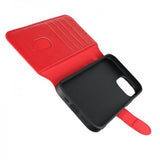 Rvelon iPhone 15 Etui 4 Kortlomme MagSafe Rød