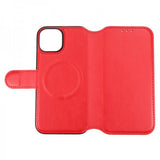 Rvelon iPhone 15 Etui 4 Kortlomme MagSafe Rød