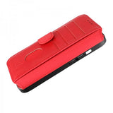 Rvelon iPhone 15 Etui 4 Kortlomme MagSafe Rød
