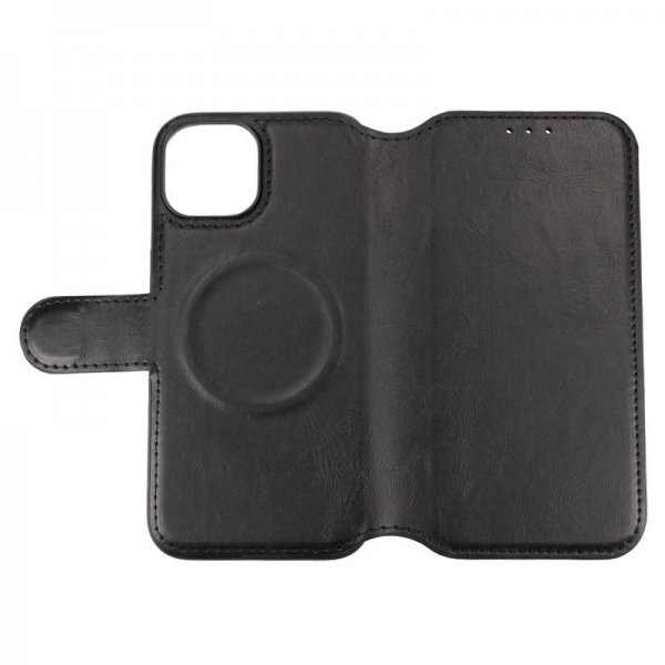 Rvelon iPhone 15 Etui 4 Kortlomme MagSafe Svart