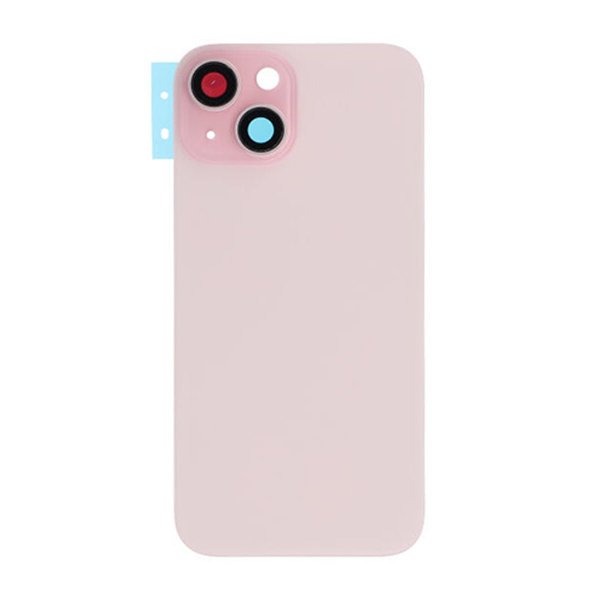 iPhone 15 Plus baksideglass med Magsafe-magnet - rosa