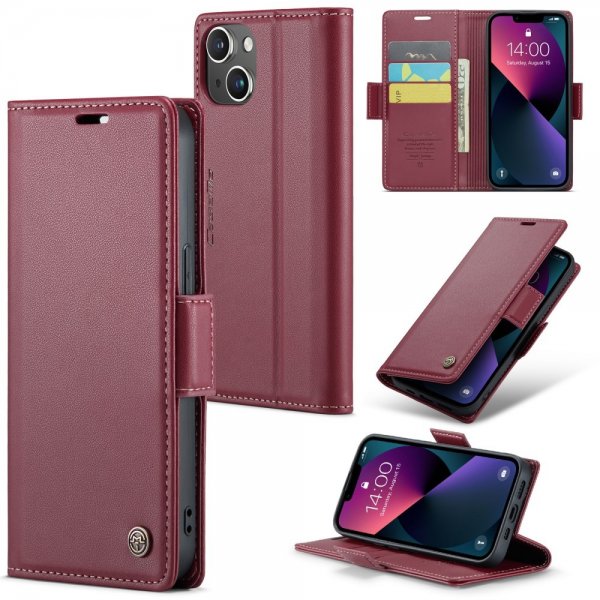 CaseMe iPhone 15 Plus Etui 023 Series Rød