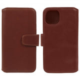 Nordic Covers iPhone 15 Plus Etui Essential Leather Maple Brown