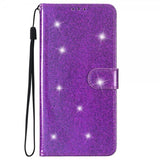 iPhone 15 Plus Etui Glitter Lilla