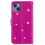 iPhone 15 Plus Etui Glitter Magenta