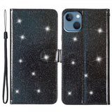 iPhone 15 Plus Etui Glitter Svart
