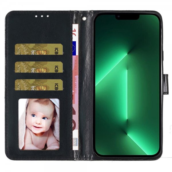 iPhone 15 Plus Etui Glitter Svart