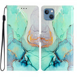 iPhone 15 Plus Etui Motiv Grønn Marmor