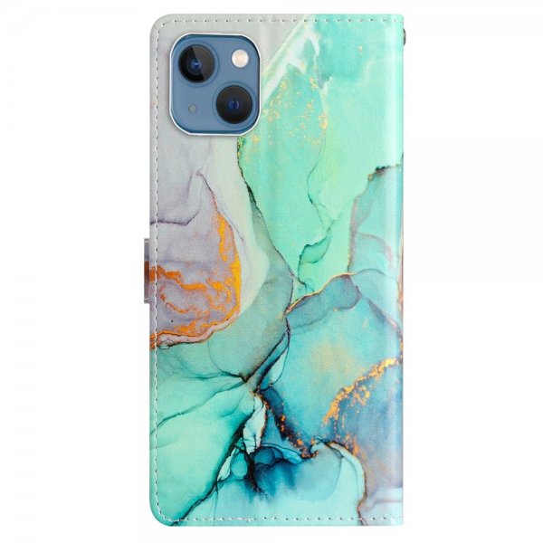 iPhone 15 Plus Etui Motiv Grønn Marmor